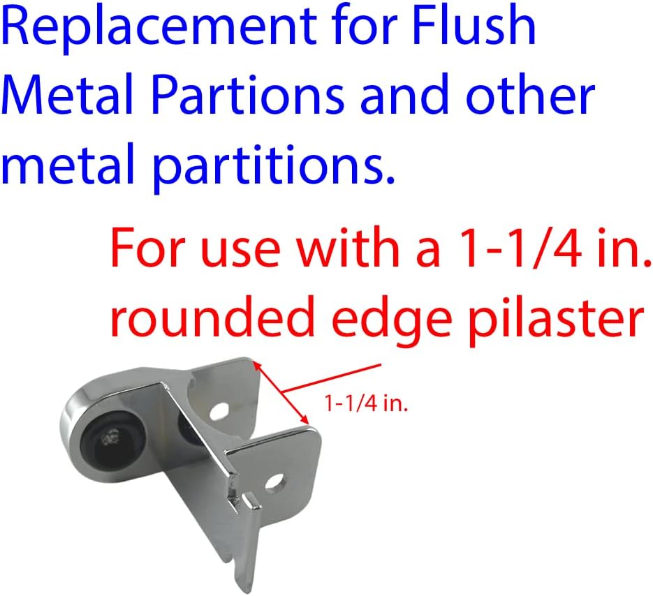 Harris Hardware 5580-B Inswing Door Strike & Keeper Die Cast Zamac Chrome Plated Finish for 1-1/4 in. Rounded Edge Pilaster and Slide Bolt Latch (1/Pack) with Fasteners