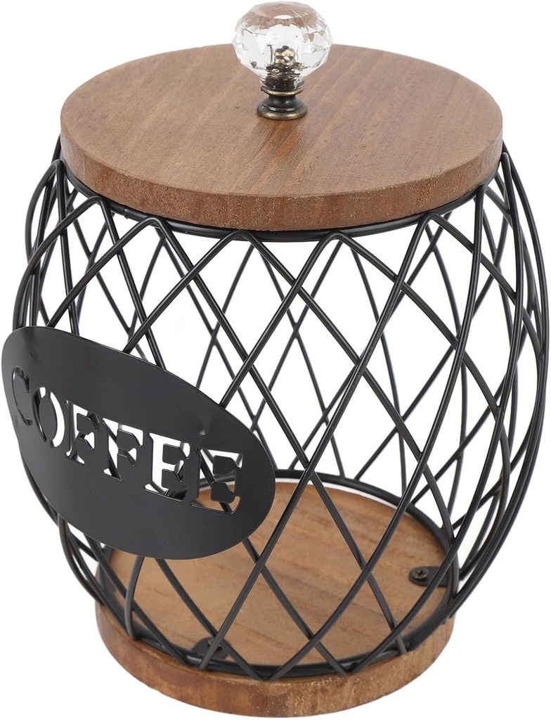 Coffee Capsule Support, Coffee Shelf with the Form of Modern and Exquisite Crafts (Black)