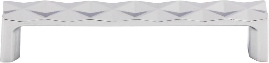 Top Knobs TK562PC Mercer Collection 5-1/16" Quilted Pull, Polished Chrome