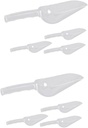 Mobestech 8pcs Utility Food Scoop Multi-functional Plastic Kitchen Scoop for Rice Flour Cereal and Pet Food Washable Home and Restaurant Use