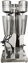 Electric Milkshake Mixer Maker,Double Head Milk Shaker Drink Malt Mixer Stainless Milk Frozen Smoothie Soft Ice Cream Maker Blender Commercial Stand Mixers 180W+180W