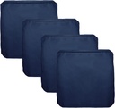 FLYMEI Patio Cushion Covers 24x24x4 Waterproof Outdoor Cushion Cover Replacement 4Packs Outdoor Seat Cushion Slipcover for Rattan Chair Sofa, Blue