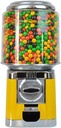 Candy Machine Commercial Automatic Candy Machine Vending Machine Bubble Gum Machine Home Vending Machine Coin Gumball Machine for Kids (Yellow)