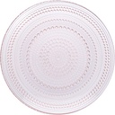 Fortessa Jupiter Hobnail Glass, 8" Salad Plate (Set of 4), Pink