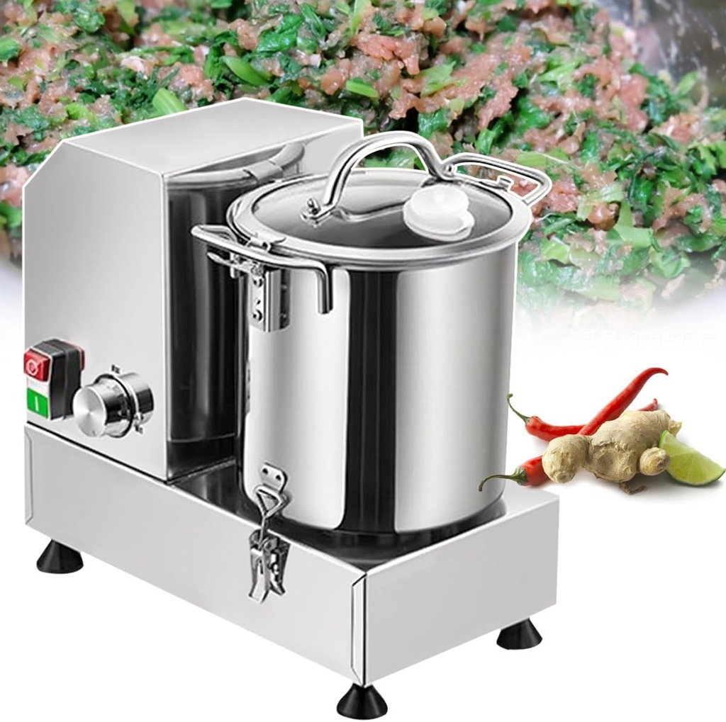 Commercial Electric Meat Grinder & Vegetable Chopper, 3700RPM Stainless Steel Food Processor for Meat, Sauces, Fruits, Nuts – Heavy Duty Kitchen Appliance