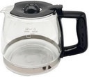 Glass Coffee Pot for 5-Cup ONLY Compatible with BLACK+DECKER Coffeemaker, Black, DCM600B