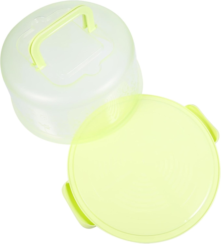 Toyvian Handheld Bakery Dessert Box with Transparent Cover Non- Base and Volume Cake Carrier for Safe Transport and Storage of and Cakes for Parties and Housewarming