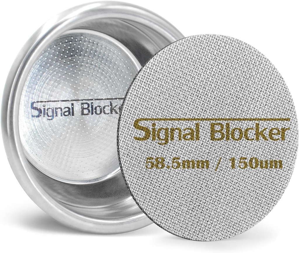 58mm Portafilter Basket Espresso Filter : 2 Cup Coffee Filter Basket Fits Breville and Most 58mm Portafilter - 304 Stainless Steel | Espresso Machine Accessories Bundle Including 58.5mm Puck Screen