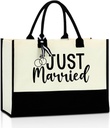Bridal Shower Tote Bag Wedding Engagement honeymoon essentials Bride Gifts for Couples bachelorette accessories
