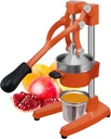 Commercial Heavy Duty Cast Iron Hand Press Manual Orange Citrus Lemon Lime Grapefruit Pomegranate Fruit Juice Squeezer Machine with Stainless Steel Cup