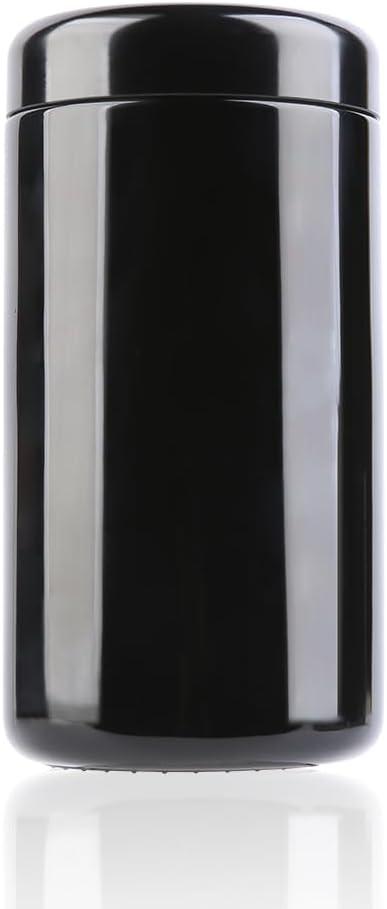 500ml Black Ultraviolet Glass Jar with Lid,500g Airtight Smell Proof Container,Refillable Containers Jar,Ideal for Long term storage Oil,Tea,Coffee,Spices
