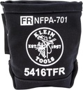 Klein Tools 5416TFR Tool Bag, Flame Resistant Canvas Bag for Bolt Storage with Double Reinforced Bottom and Tunnel Connect, 5 x 10 x 9-Inch