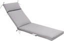 QILLOWAY Outdoor Chaise Lounge Cushion,All Weather High-Density Foam Recliner Chairs Replacement Cushions,Grey.