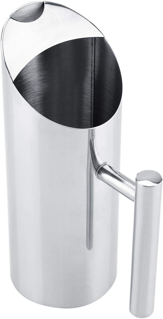 Stainless Steel Pitcher, Stainless Steel Jug and Beautiful for Serving Water, Iced Tea and Other Cold Beverages(1L)