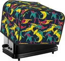 Oven Cover Kitchen Bread Machine Protector,4 Slice Toaster Cover For Home,Fingerprint Coaster Cover,Kitchen Small Appliance,Colorful Sharks