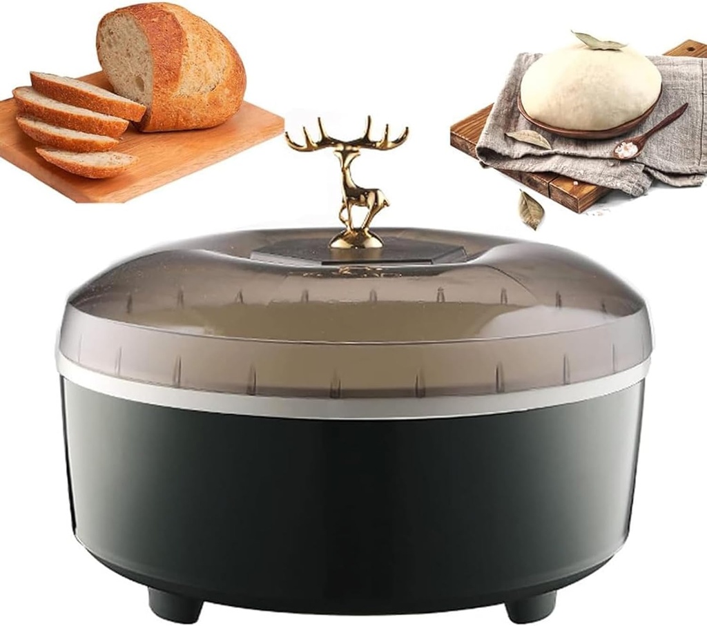 Bread Fermentation Machine, 5L Dough Proofer with Adjustable Temperature & Timing, for Yogurt, Bread, Buns, Automatic Thermostatic Fermentation Tank Proofing Box, Stainless Steel Liner (Green)