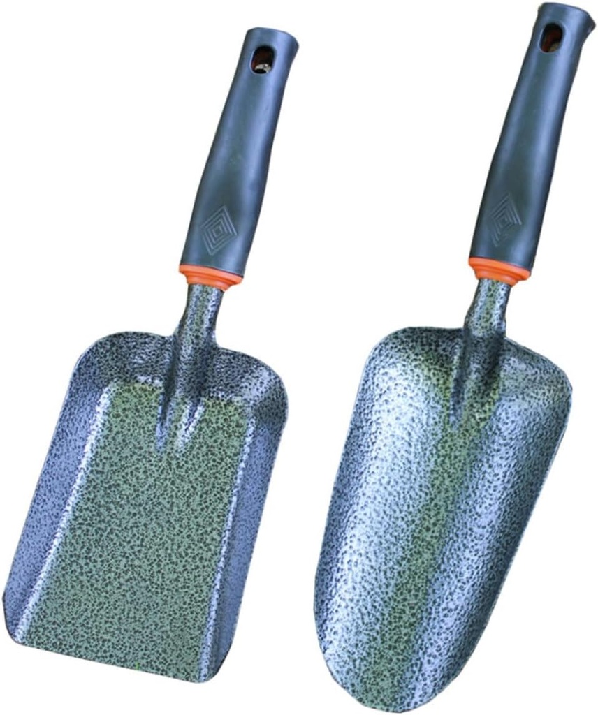 2pcs Thickened Iron Fertilizing Shovel for Gardening Soil Loosening Tools for Balcony Office and Home Use Ergonomic Design for Reduced Hand Fatigue