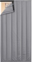 Thermal Insulated Screen Door Curtain Cover, Winter Cotton Temporary Door Barrier, Heavy Duty Soundproof Privacy Blackout Divider for Patio, Kitchen, Bedroom, Air Conditioner Room