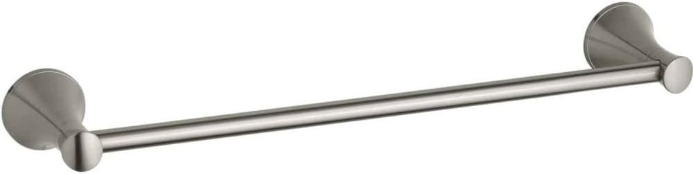 KOHLER K-13430-BN Coralais 18-Inch Bathroom Towel Bar, Vibrant Brushed Nickel