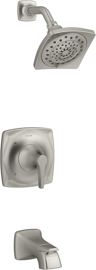 Kohler R22478-4E-BN Maxton Brushed Nickel 1-Handle Bathtub and Shower Faucet