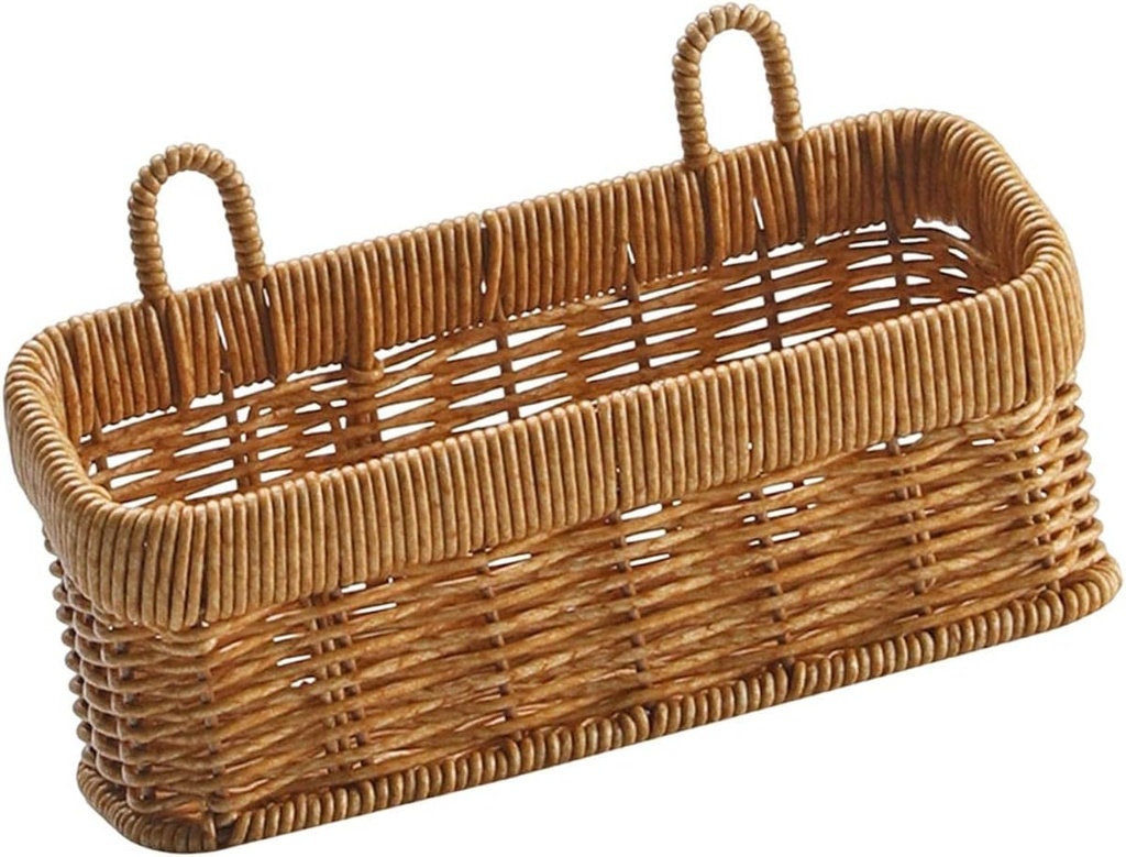 Hanging Kitchen Storage Basket with Handle Hanging Basket Storage Organizer Basket for Wall Decorations Living Room Kitchen, S