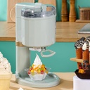 Ice Cream Maker, Fully Automatic Mini DIY Dessert Maker, Pre-Freezing Ice Cream Machine with Electronic Scale, Produces Soft Serve in 10 Minutes, 1L Capacity