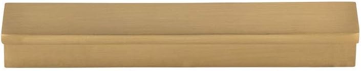 Minetta Tab Pull Color Honey Bronze - Top Knobs 3 3/4" Length Grace Coll Contemporary Transitional Bar Handle Decorative Kitchen Drawer Cabinet Door Hardware Dresser Bathroom Metal Interior Home