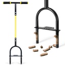 Jardineer Manual Core Aerator Lawn Tool, 38 inch Lawn Coring Aerator, Sturdy Core Aerator with Steel Construction, Grass Plugger Tool for Loosening Soil & Yard Lawn Care