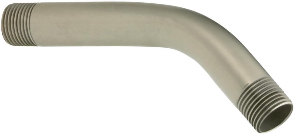 Moen 10154BN Shower Arm With 1/2-Inch IPS Connections, 6-Inch, Brushed Nickel