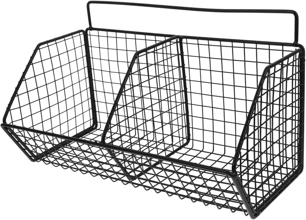 LIFKOME Multifunctional Wall-mounted Basket Kitchen Vegetable Basket Storage Organizer