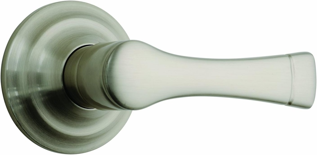 BRINKS - Harper Home Hands-Free Closet and Hallway Door Lever, Satin Nickel - Home Indoors Non-Locking Door Lever Handle for Hallways and Closets