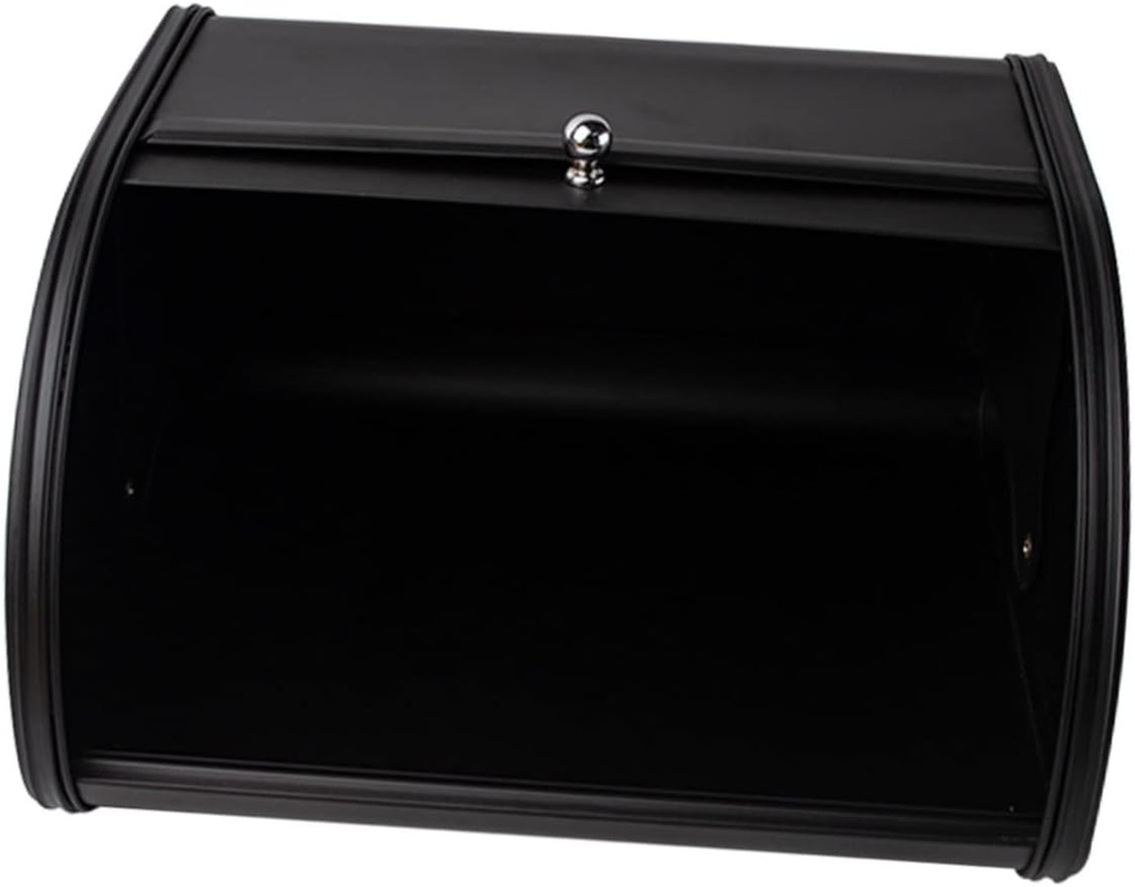 PRETYZOOM 1Pc Black Bread Box Practical Food Storage Container for Homemade Bread Snacks Fruits and Kitchenware Multi Functional Retro Design for Organizing Daily Necessities