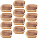 Hemoton Kraft Paper Food Containers with Lids 20-Pack Disposable Take Out Boxes Microwave Safe Meal Prep Containers 6.7X4.6X1.6 Inch Large Capacity Food Storage Boxes for Home and Restaurant