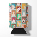 Caroline's Treasures MLM1105CC Lots of Westie Can or Bottle Hugger Cooler Washable Drink Sleeve Collapsible Beverage Insulated Holder, Can Hugger, Multicolor