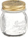 Bormioli Rocco Quattro Stagioni Clear Airtight Mason Jar, 8.5 Oz. Made from Food Safe Durable Glass, Made in Italy.
