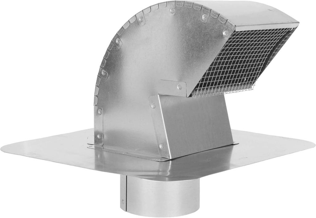 Goose Neck Exhaust Roof Vent (with Extension, 8 Inch)