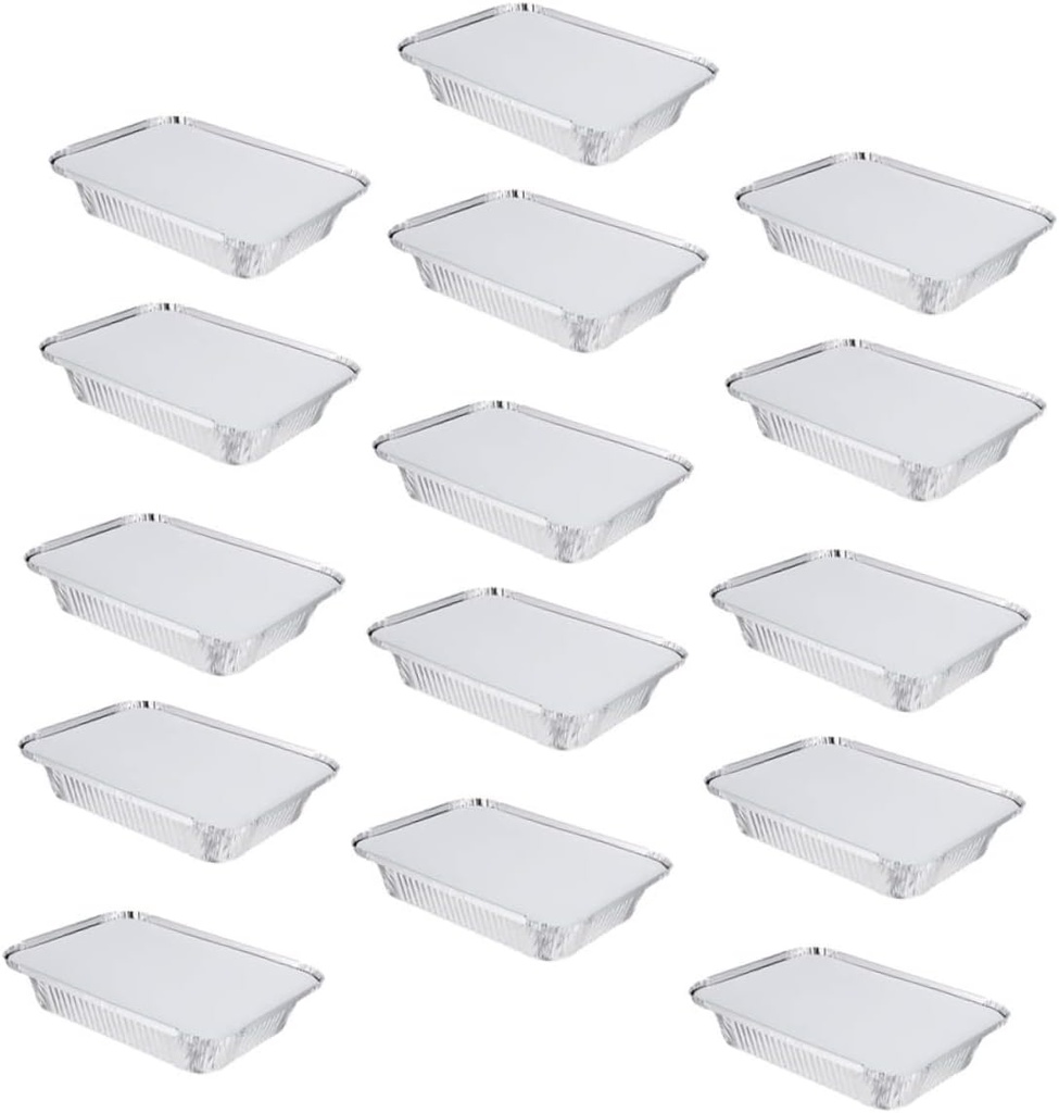 Ciieeo Bread Baking Aluminum Foil Boxes Cake Baking Liners Food Storage Containers Multi-function Box