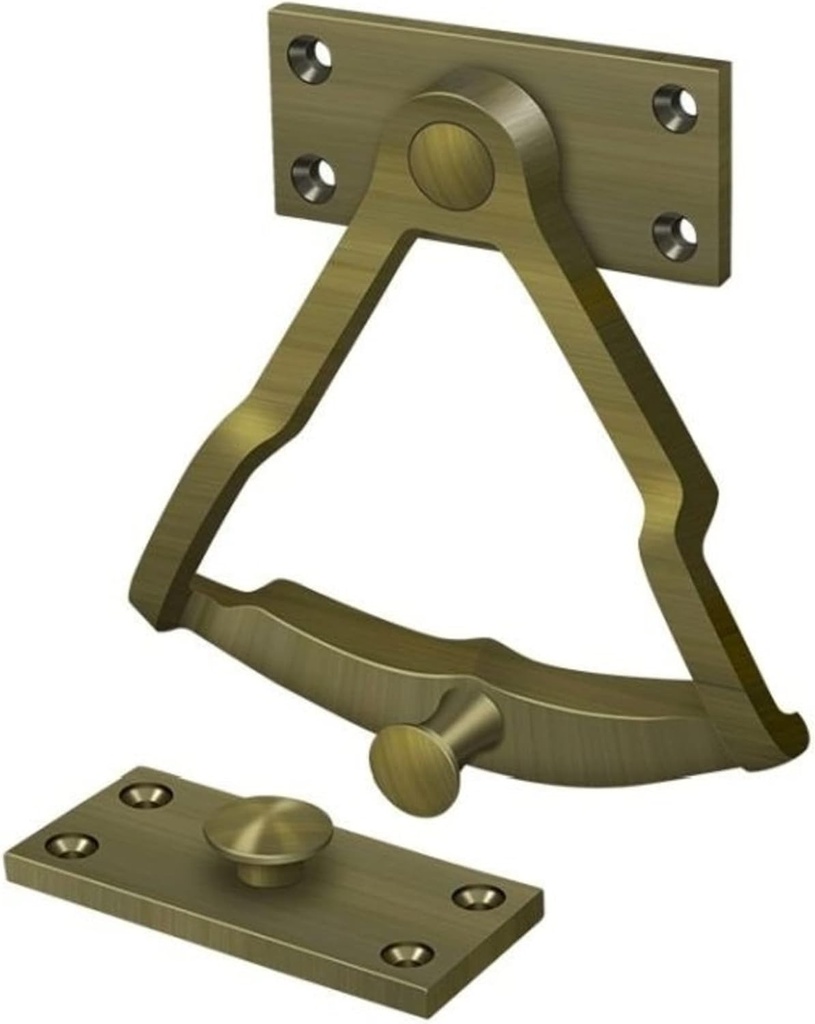 Deltana DDQ56U5 Solid Brass Quadrant Dutch Door Black, 4 3/8" Height