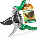 GRÜNTEK Professional Bypass Pruning Shears – Ergonomic Garden Scissors, Japanese SK5 Steel Blade, Teflon Coated, Precision Garden Clippers for Plants & Branches