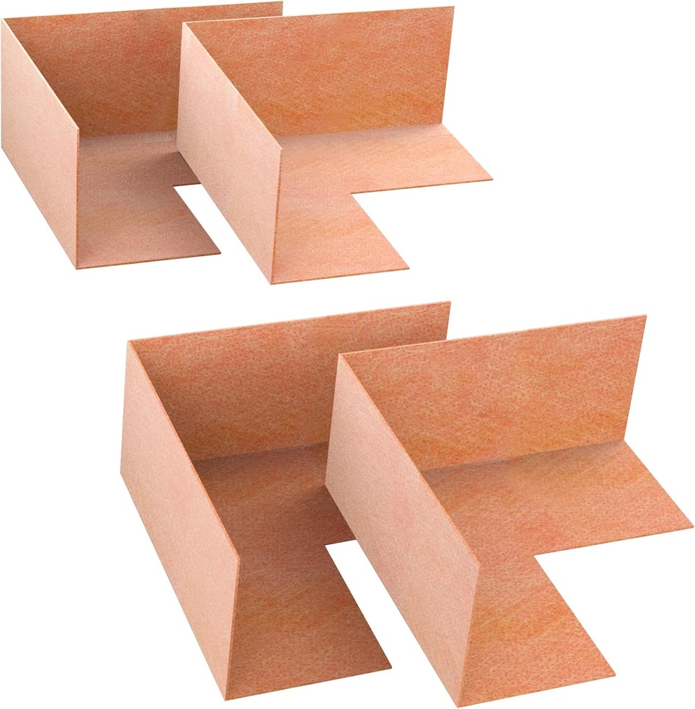 4 Pack Inside Waterproof Membrane, Waterproofing Membrane Seamlessly Fits the Corner, for Bathroom Shower Steam Room Toilet Kitchen