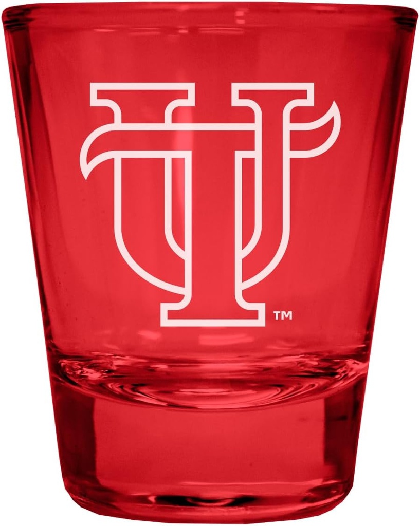 R and R Imports University of Tampa Spartans Engraved Full Color 2 oz Shot Glass Red Officially Licensed Collegiate Product Single