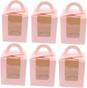PRETYZOOM 50pcs Portable Cupcake Boxes Cover for Storing Muffins and Desserts Easy to Use Single Cake Packaging for Parties and Events