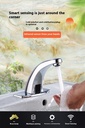 Bathroom Touch-Free Sensing, Fully Automatic Faucet, Infrared Single hot and Cold Smart wash Basin (Combination 7)
