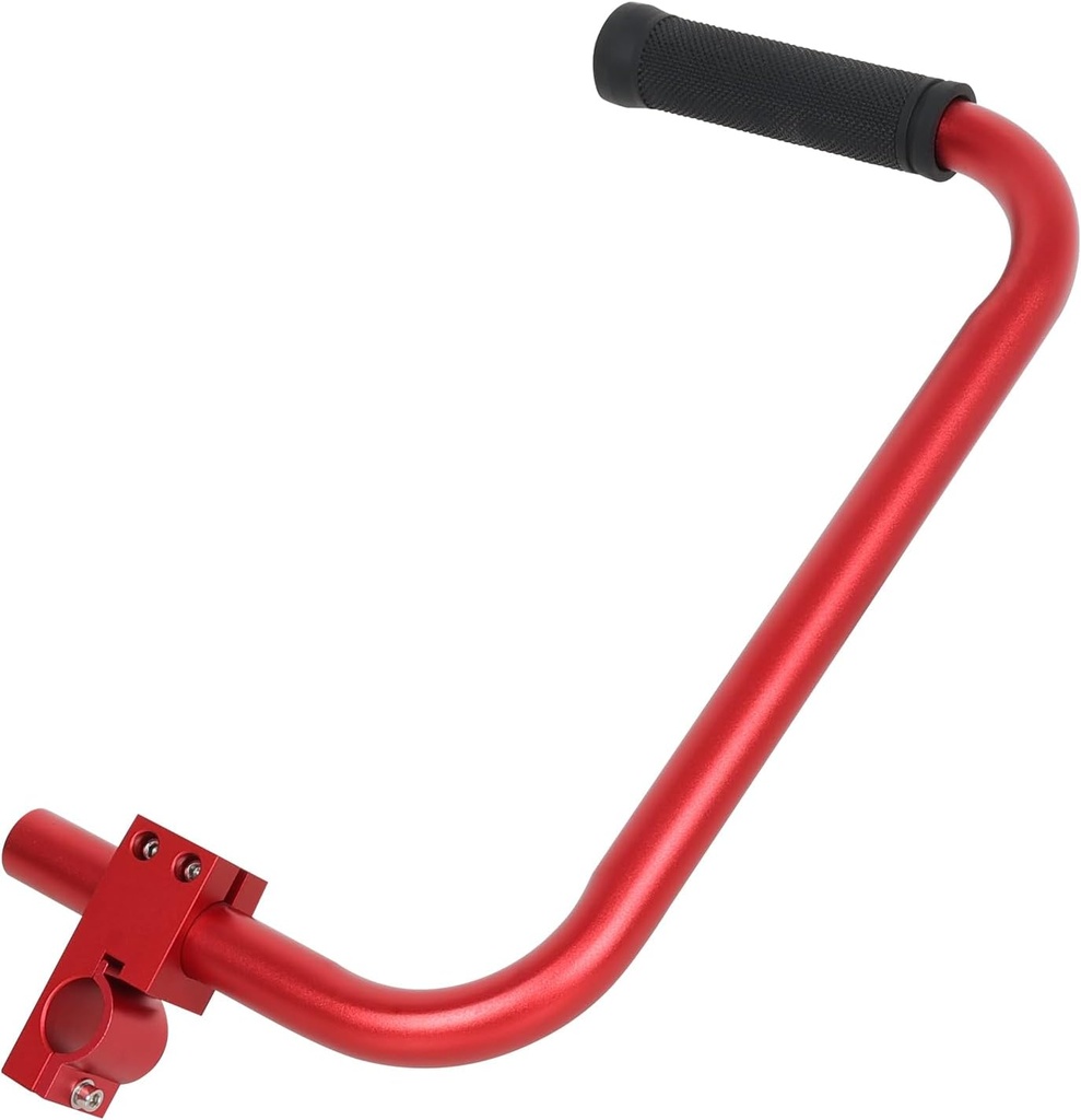 Ergonomic Weed Eater Handle Extension - Lightweight Aluminum Trimmer Grip for Lawn Edging & Yard Trimming | Back Saver Design | Compatible with Stihl/Darwin Grip Trimmers(Black + Silver)