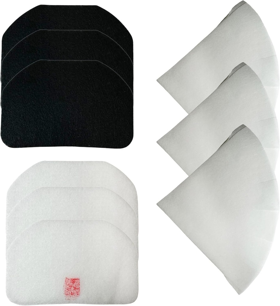 Nispira FK6 5525102200 Replacement Filters Compatible with DeLonghi Deep Fryer Models D650UX D677UX D689UX, 3 Packs