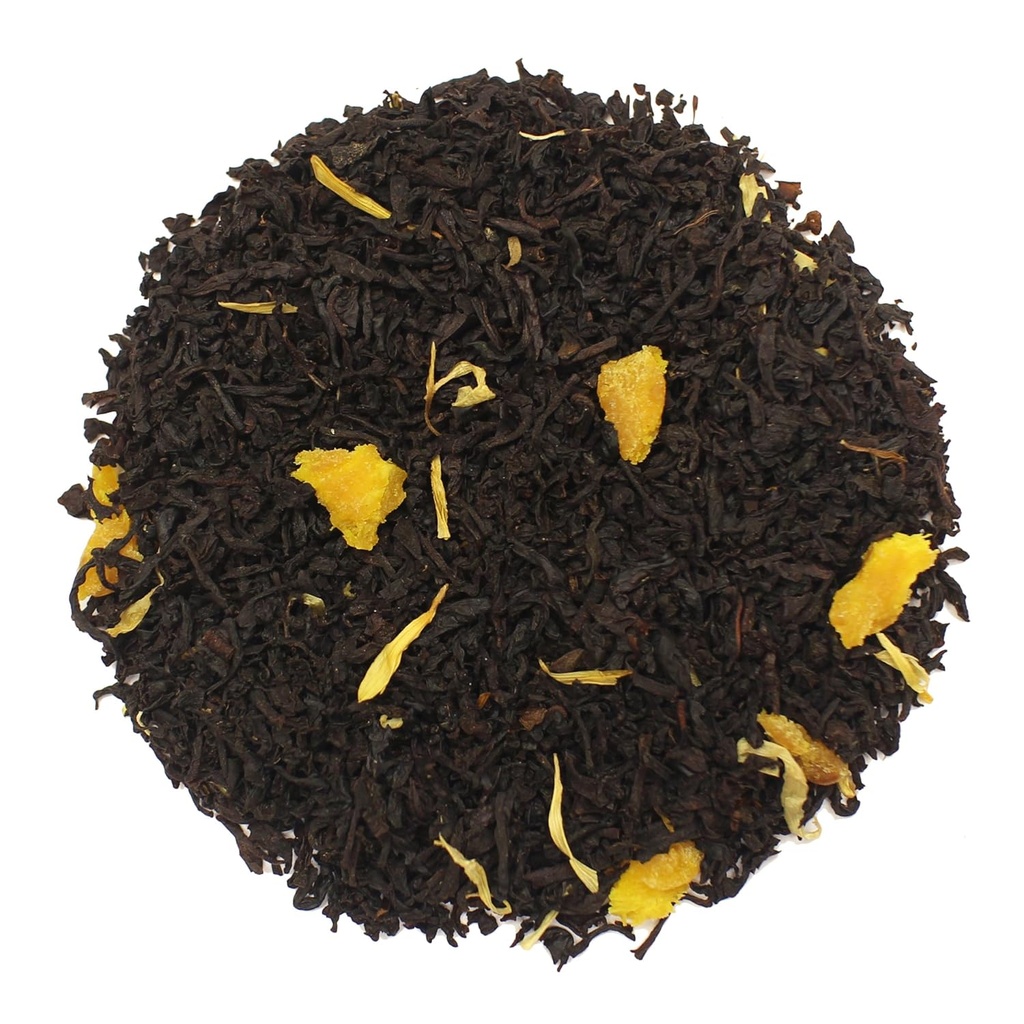 The Tea Farm - Mango Guava Black Fruit Tea - Premium Tropical Hawaiian Loose Leaf Black Tea Blend (2 Ounce Bag)