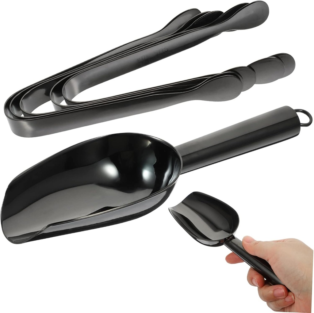 ABOOFAN Ice Ice Scraper Shovel Stainless Steel Cube Scoop Tongs Food Shovel Utility Scoop