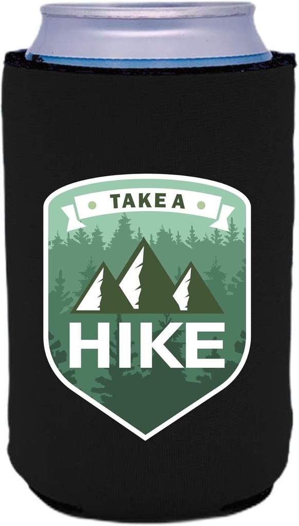 Take a Hike Collapsible Can Coolie (Black)