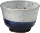 Yamashita Crafts 14080520 Glass Cup, White, Diameter 2.6 x 1.8 inches (6.5 x 4.5 cm), Powdered Lapis Roll Glass
