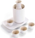 Sake Set Style Traditional Porcelain Crafts with Warmer Black Ceramic for Homeand and tat Ideal for Sake (Color : D) (B)